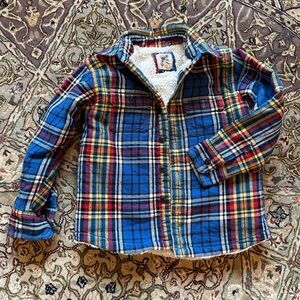 Blue Plaid Lands End boys jacket